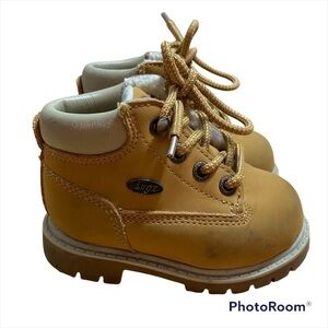 Lugz Work Boots Sz 5 Tan Kids Baby Ankle